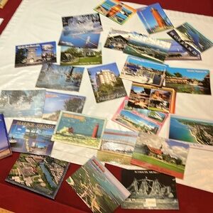 MICHIGAN vintage Postcards Picture Cards Grand Haven Holland Mac Bridge dunes TC